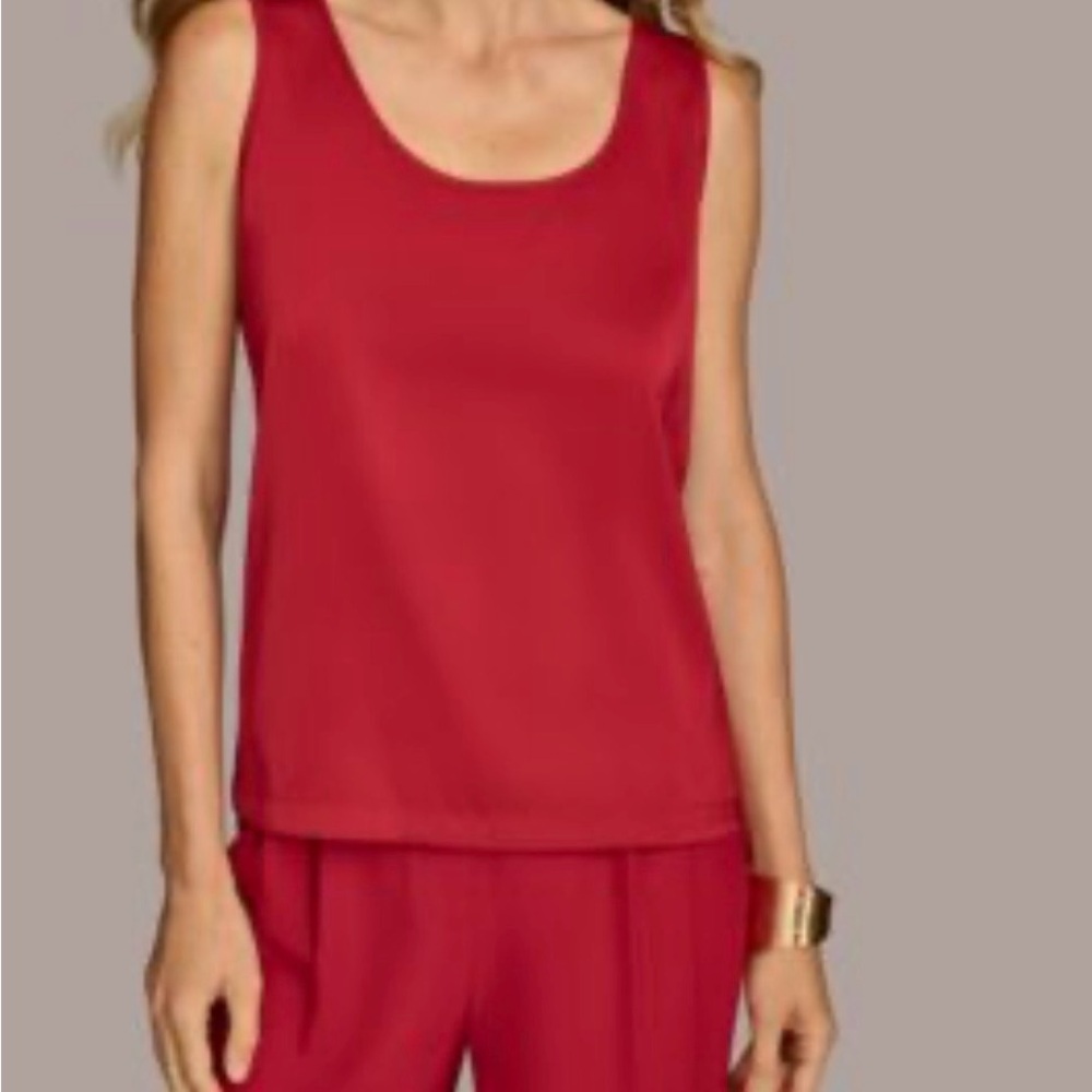 NWT DKNY Vibrant Red Tank Top